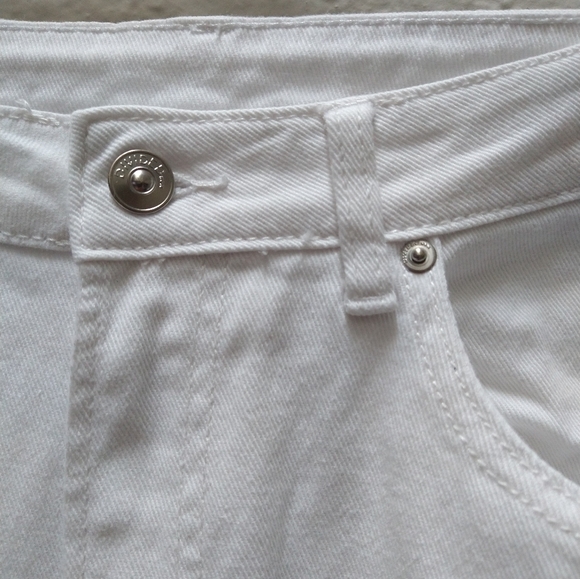 H&M White High Waisted wide leg jeans - Picture 11 of 13